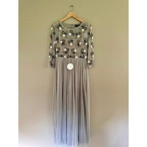 Little Mistress 3/4 Sleeve Maxi Dress – Size 10 – NWT